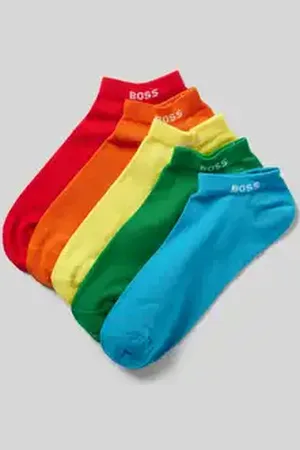 HUGO BOSS Sokken met labeldetail in een set van 5 paar, model 