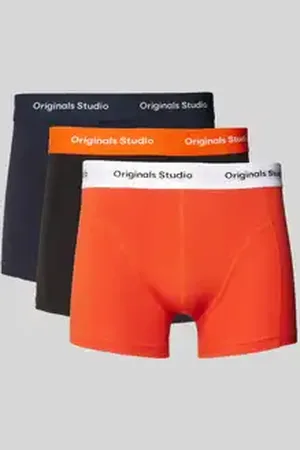 JACK & JONES Boxershort met elastische band met label in een set van 3 stuks, model 