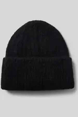 American Vintage Beanie met structuurmotief en alpaca, model 