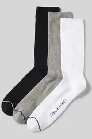 Calvin Klein Sokken met labelprint in een set van 3 paar