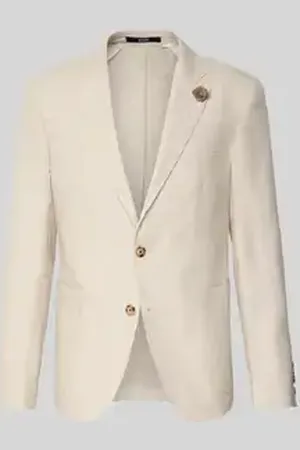 JOOP! Slim fit 2-knoops colbert van linnen, model 
