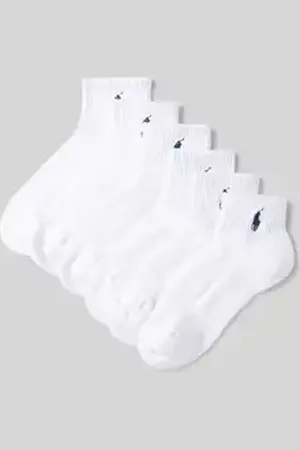 Ralph Lauren Sneakersokken met ribboordjes in een set van 6 paar