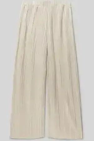 Garcia Wide fit stoffen broek met elastische band