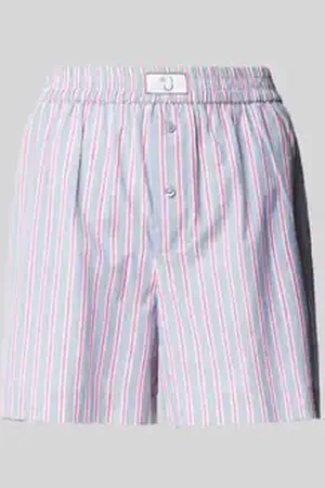 Jake*s Loose fit korte pyjamabroek met labelpatch