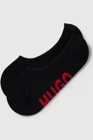 HUGO BOSS Kousenvoetjes met labelopschrift in een set van 2 paar