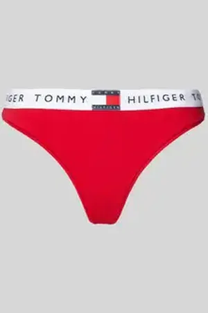 Tommy Hilfiger String met elastische band met label, model 
