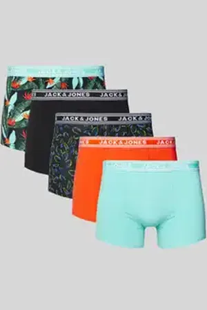 JACK & JONES Boxershort met elastische band met label in een set van 5 stuks, model 