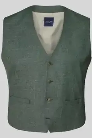 Christian Berg Gilet met strookzakken, model 