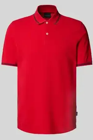 Bugatti Regular fit poloshirt met labeldetail