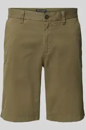 Marc O’ Polo Regular fit bermuda van een mix van twill en katoen, model 