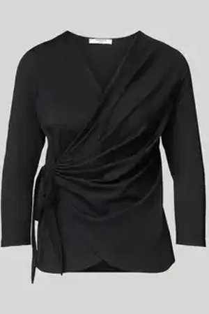Zabaione Shirt met lange mouwen in wikkellook