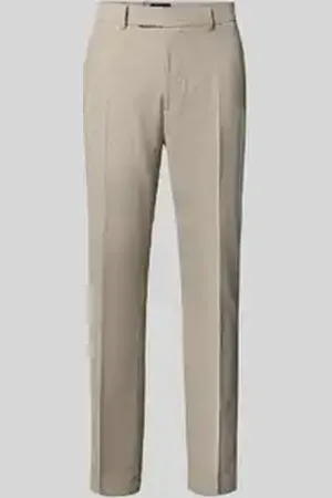 Cinque Stoffen broek met steekzakken en persplooien