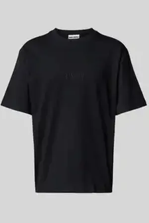 Review T-shirt met labelstitching