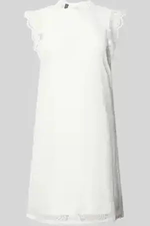 Pieces® Regular fit kanten jurk met geschulpte zoom, model 