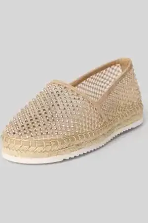Alma en Pena Espadrilles met strass-steentjes