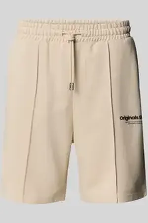 JACK & JONES Sweatshorts met labeldetail, model 