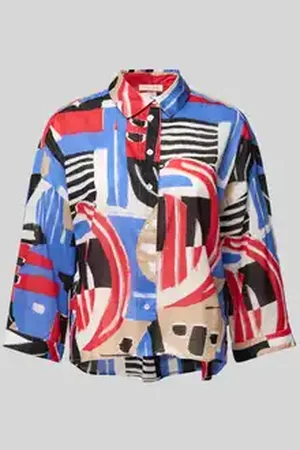Christian Berg Regular fit overhemdblouse met 3/4-mouwen