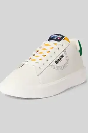 Blauer Sneakers met labeldetails, model 