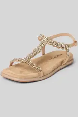 Alma en Pena Sandalen met strass-steentjes
