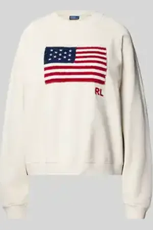Ralph Lauren Sweatshirt met motief- en labelstitching