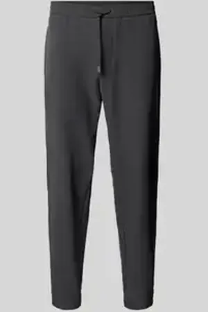 HUGO BOSS Relaxed fit stoffen broek met elastische band, model 