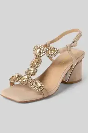 Alma en Pena Sandalette met siersteentjes