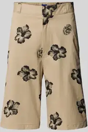 Hugo Blue Baggy fit bermuda met steekzakken, model 