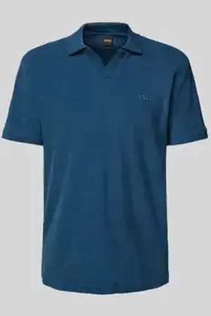 HUGO BOSS Regular fit poloshirt met labelstitching