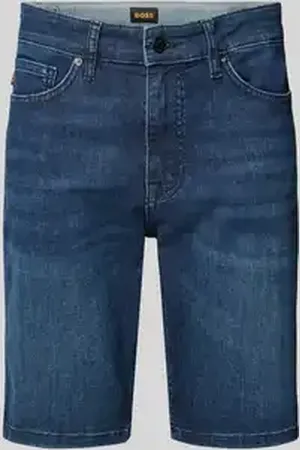 HUGO BOSS Slim fit korte jeans in 5-pocketmodel, model 