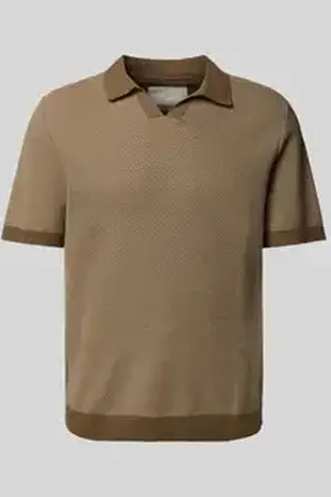 JACK & JONES Regular fit poloshirt met V-hals, model 