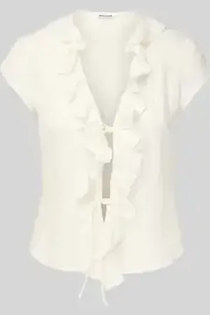 Weekday Regular fit blousetop met structuurmotief, model 