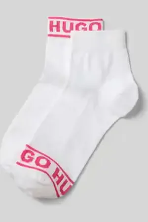 HUGO BOSS Sokken met labelprint in een set van 2 paar