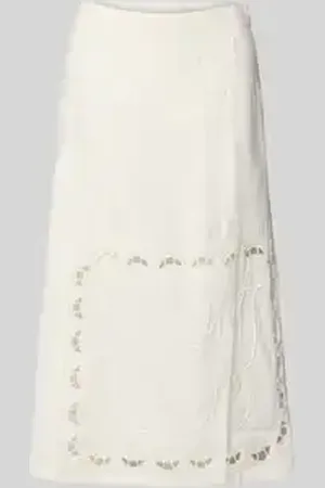 Stella Nova Midirok met broderie anglaise, model 