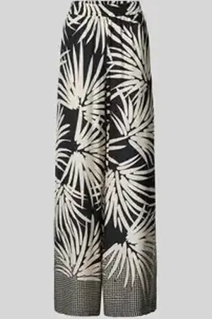 Milano Stoffen broek van viscose met elastische band