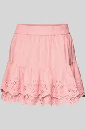 Review Minirok met broderie anglaise en elastische band