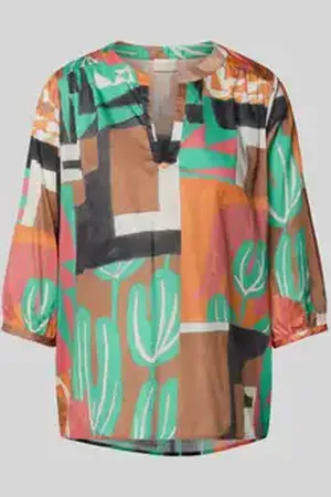 Milano Regular fit blouse met 3/4-mouwen