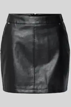 Lena Gercke Minirok in leerlook, model 