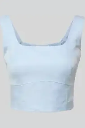 Lena Gercke Slim fit blousetop met vierkante hals, model 