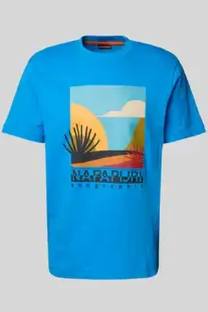 Napapijri T-shirt met labelprint, model 