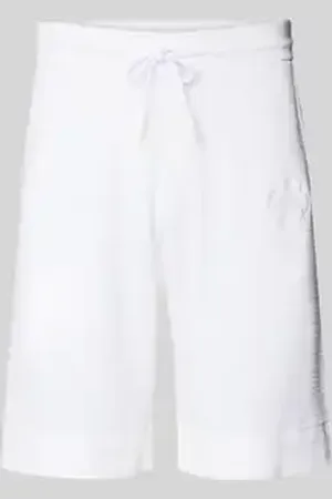 HUGO BOSS Sweatshorts met labelstitching, model 