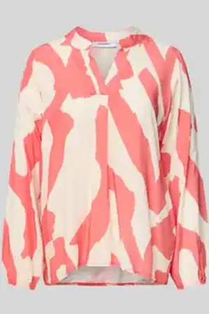 Zabaione Relaxed fit blouse met tuniekkraag, model 