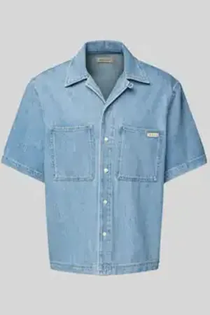 Calvin Klein Relaxed fit jeansoverhemd met borstzakken