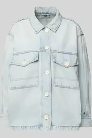 Tommy Hilfiger Oversized jeansjack van een mix van katoen en lyocell