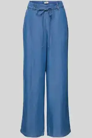 B YOUNG Wide leg jeans met strikceintuur, model 