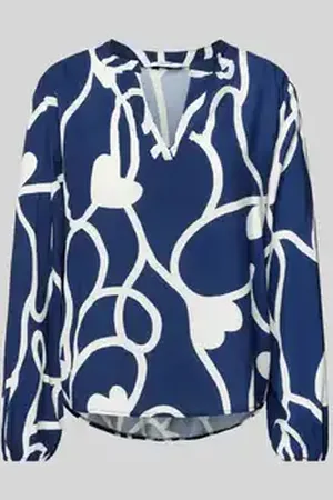 Zabaione Regular fit blouse met tuniekkraag, model 