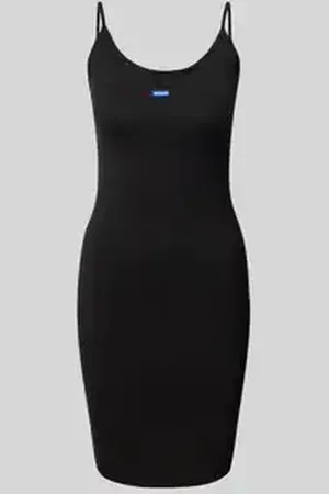 Hugo Blue Mini-jurk met labelbadge, model 