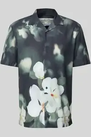 Colours & Sons Regular fit vrijetijdsoverhemd met reverskraag