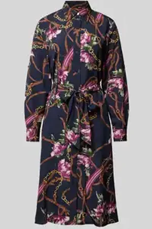 Ralph Lauren Midi-jurk met strikceintuur, model 