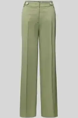 More & More Straight leg stoffen broek met structuurmotief
