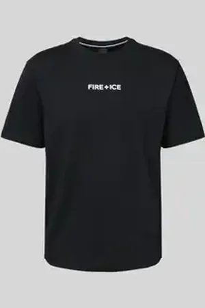 Fire + Ice Poloshirt met labelprint, model 